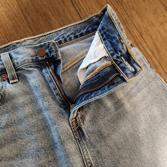 Levi's Ankle Column Skirt NWOT Blue Size 25 - Picture 6 of 15